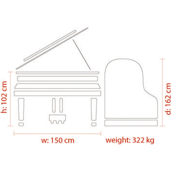 پیانو گرند فویریش F160 داینامیک 1 FEURICH 162 – Dynamic I - Image 9