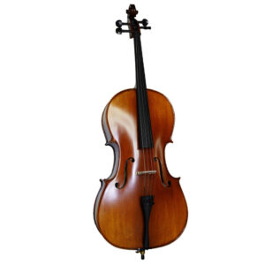 نمای روبرو ویولنسل رومنس پروفشنال کاملا دست ساز Romance Professional Cello (Completely Handmade, European Wood)