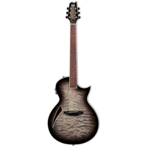 نمای کامل و اصلی گیتار آکوستیک Acoustic Guitar ESP LTD TL-6 QM - Charcoal Burst