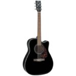 نمای کامل و اصلی گیتار آکوستیک Acoustic Guitar Yamaha FX370C - Black