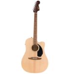 نمای کامل و اصلی گیتار آکوستیک Fender California Debut Redondo CE - Natural