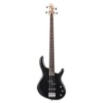 نمای کامل و اصلی گیتار بیس Guitar Bass Cort Action PJ - Open Pore Black