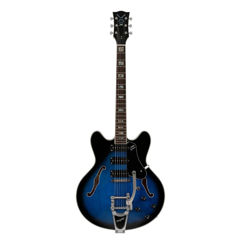 نمای کامل و اصلی گیتار الکتریک Vox Bobcat S66 Bigsby - Blue