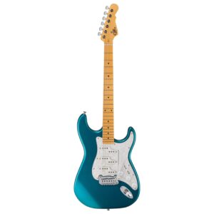 نمای کامل و اصلی گیتار الکتریک G&L Tribute COMANCHE MP - Emerald Blue Metallic