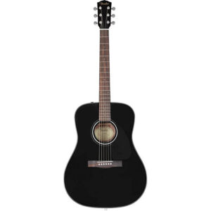 نمای کامل و اصلی گیتار آکوستیک FENDER CD-60 V3 Dreadnought BLACK WN