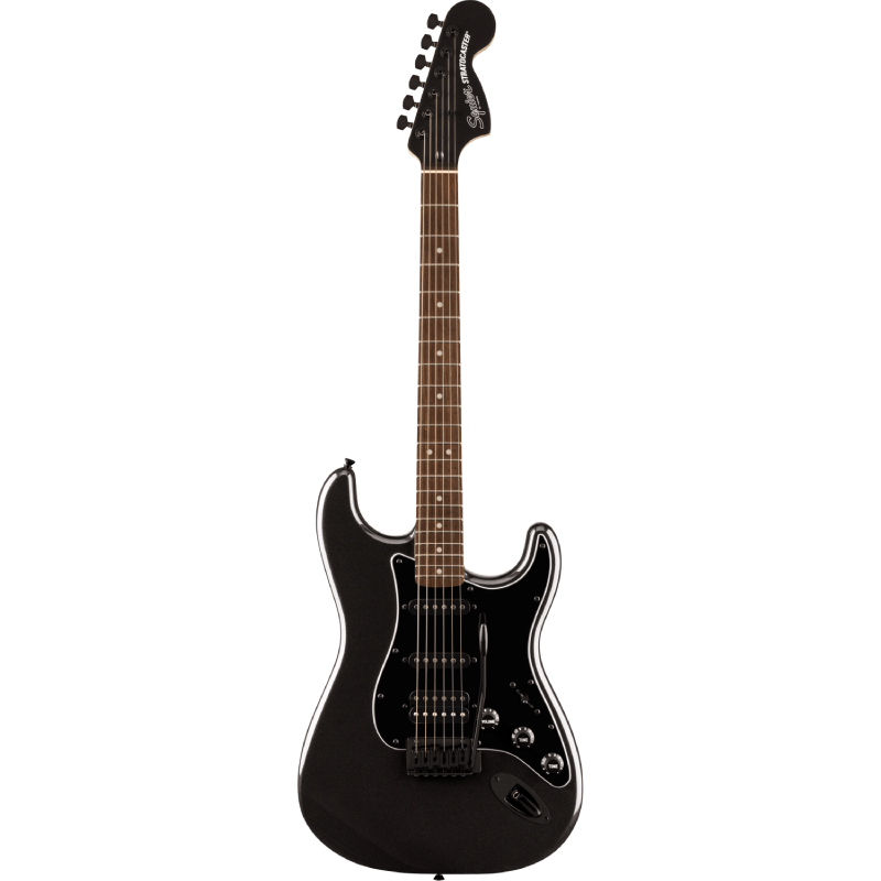 نمای کامل و اصلی گیتار الکتریک Squier FSR Affinity Stratocaster HSS RW - Metallic Black نمای کامل و اصلی گیتار الکتریک Squier FSR Affinity Stratocaster HSS RW - Metallic Black
