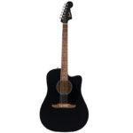 نمای کامل و اصلی گیتار آکوستیک Fender California Debut Redondo CE - black