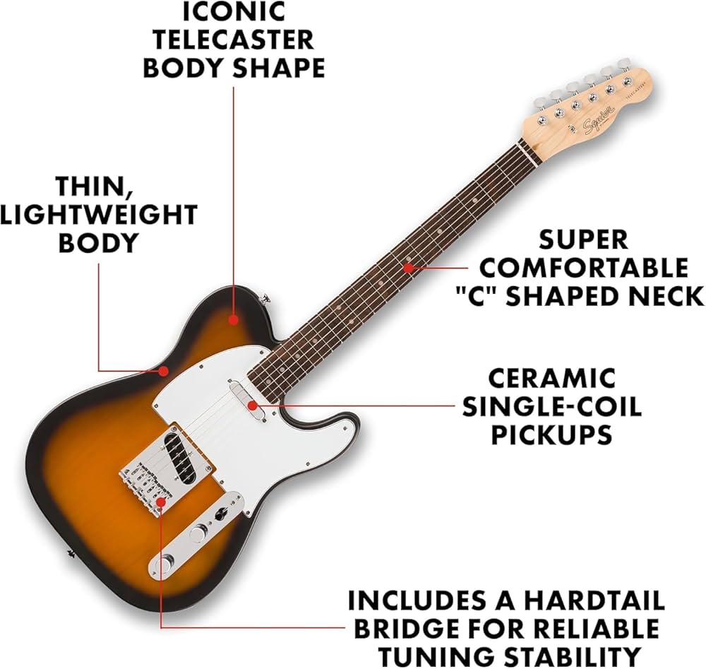 Squier Debut Telecaster - 2 Color Sunburst