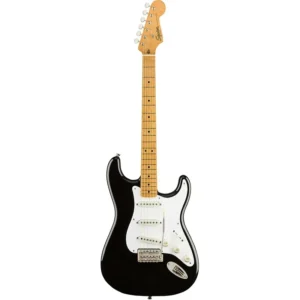 نمای کامل و اصلی گیتار الکتریک Squier Classic Vibe '50s Stratocaster - Black