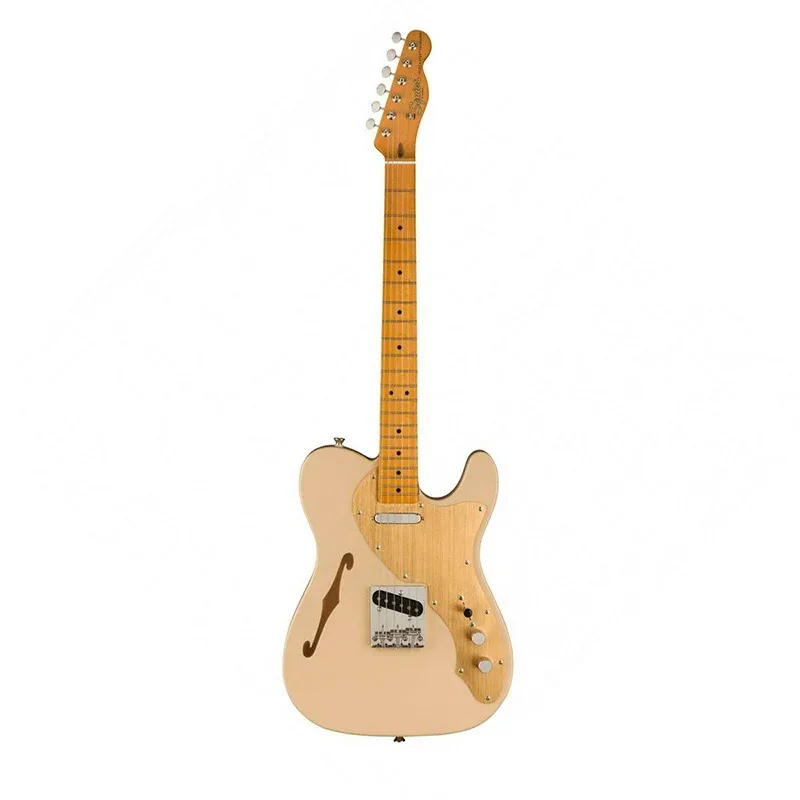 نمای کامل و اصلی گیتار الکتریک Squier Classic Vibe Thinline Telecaster – Desert Sand