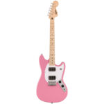 نمای کامل و اصلی گیتار الکتریک Squier Sonic Mustang HH MN Flash Pink