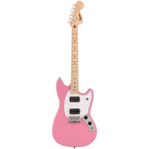 نمای کامل و اصلی گیتار الکتریک Squier Sonic Mustang HH MN Flash Pink