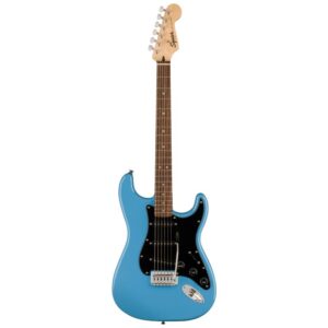نمای کامل و اصلی گیتار الکتریک Squier Sonic Stratocaster SSS LRL – California Blue