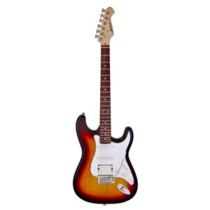 نمای کامل و اصلی گیتار الکتریک ARIA PRO II STG 004 - 3 TONE SUNBURST