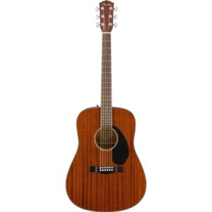 نمای کامل و اصلی گیتار آکوستیک Fender CD-60s Dreadnought All Mahogany - Natural